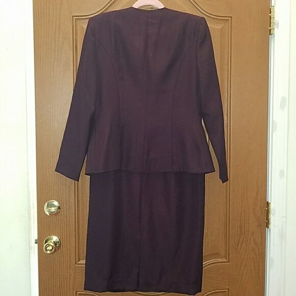 Cachet deep eggplant 2 pc dress Sz.10 - Picture 3 of 5